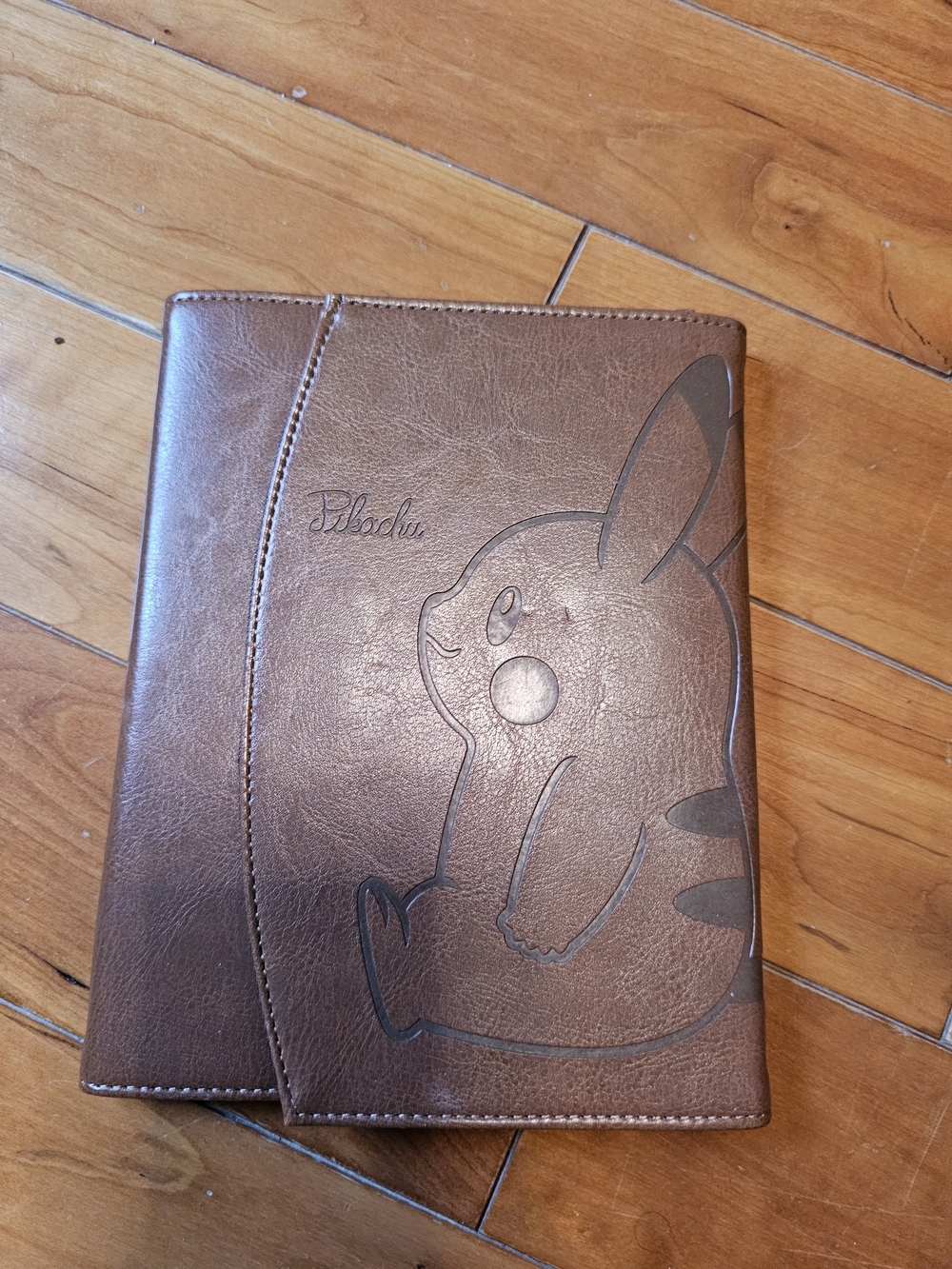 Pikachu Embossed Faux Leather Book Cover